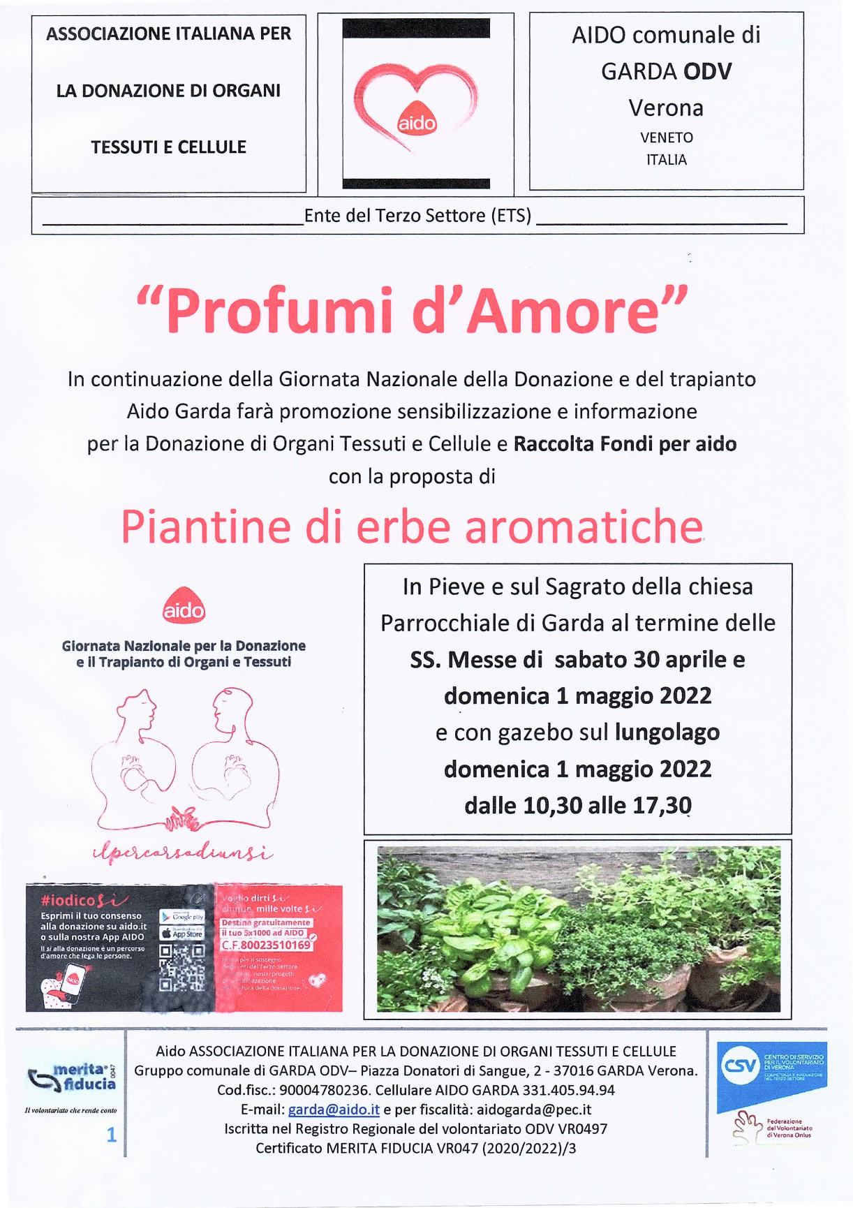 Profumi d'Amore | Raccolta Fondi per AIDO